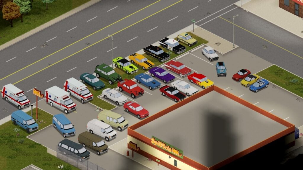 A wide variety of cars from the mod.