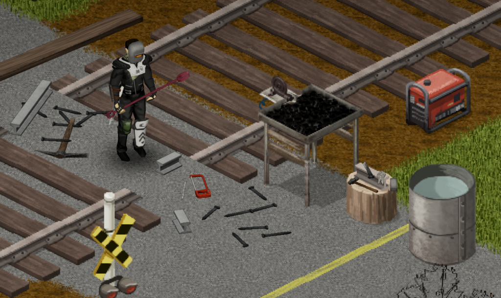 Dismantlable railway