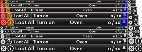 The UI at various resolutions